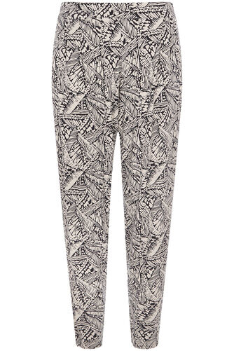 Printed Jersey Harem Trousers